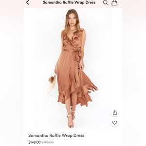 Show Me Your Mumu Samantha Ruffle Wrap Dress